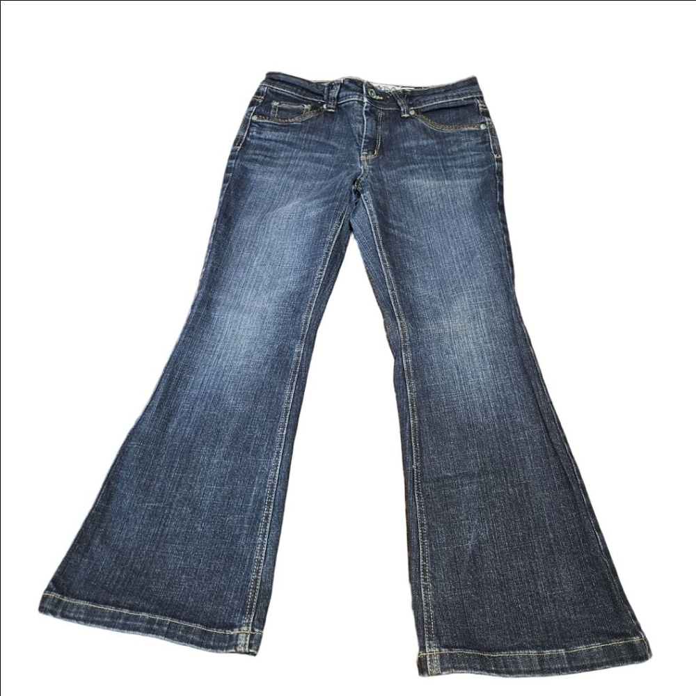 Girls Limited Too Simply Low Flare Jeans Size 10 1/2 Blue Denim